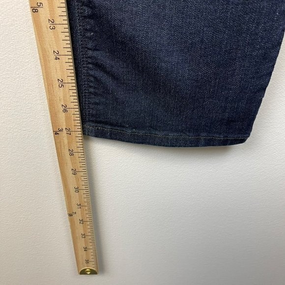 NYDJ Hayden Mid Rise Straight Leg Jeans Dark Wash Women's Size 6 Petite - Picture 11 of 13